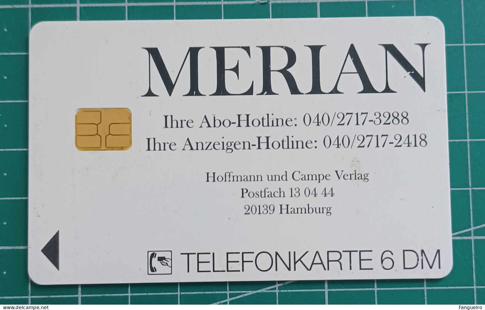 GERMANY USED PHONECARD MERIAN - AT&T
