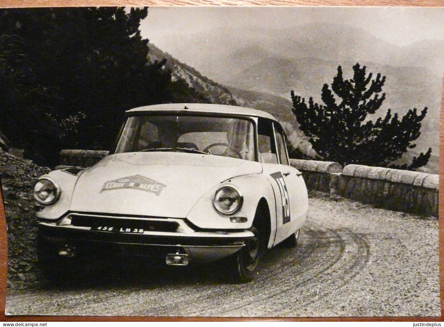 DS 19  CITROEN EQUIPAGE TRAUTMAN CHOPIN COL DE SOUBEYRAN COUPE DES ALPES 1962 - Rallyes