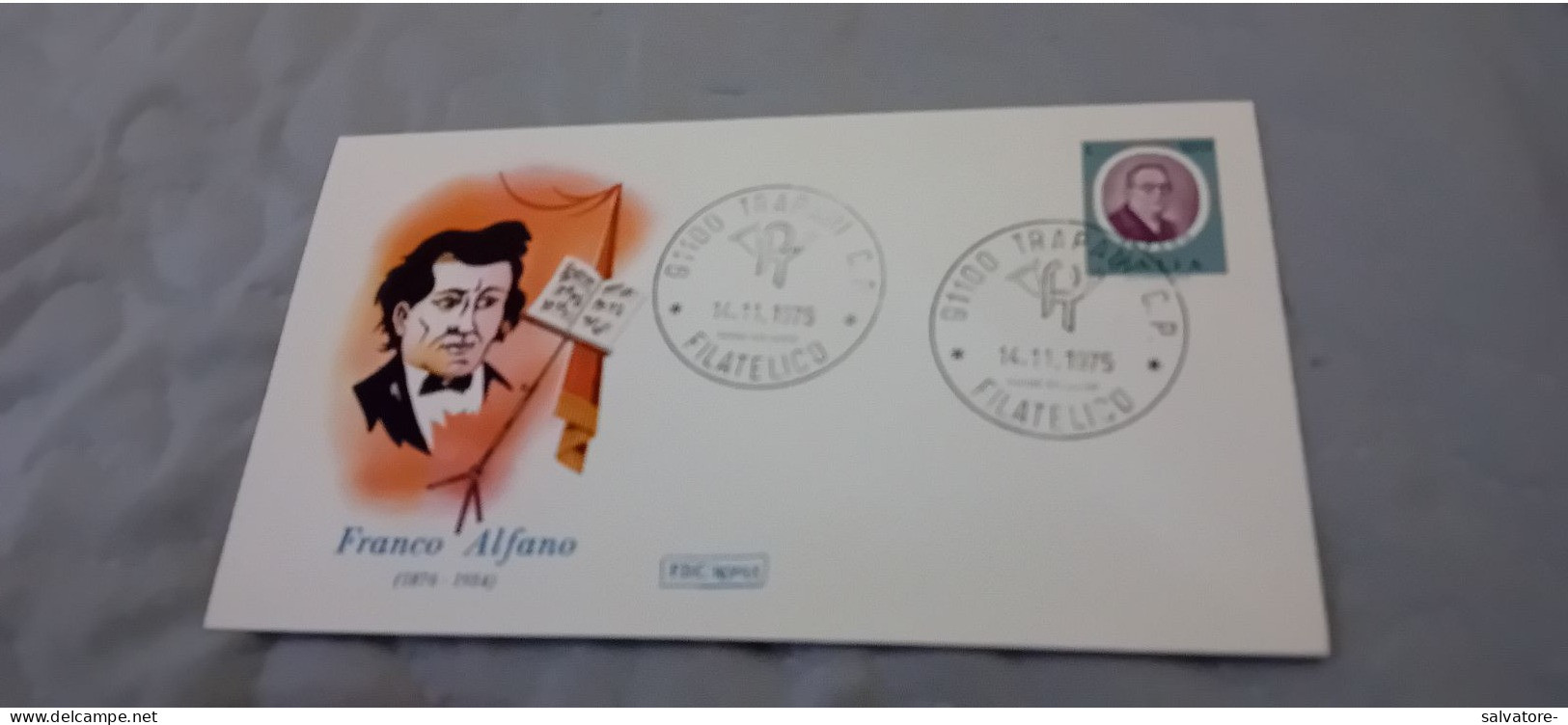 CARTOLINA  COMMEMORATIVA CON ANNULLI TRAPANI FILATELICO 1975 - Poste & Facteurs