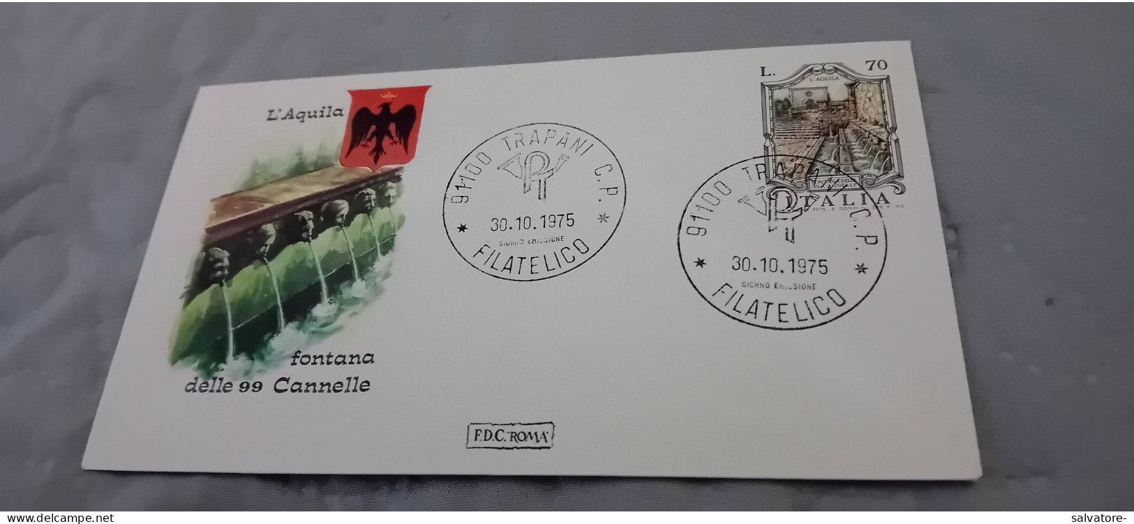 CARTOLINA  COMMEMORATIVA CON ANNULLI TRAPANI FILATELICO 1975 - Poste & Facteurs