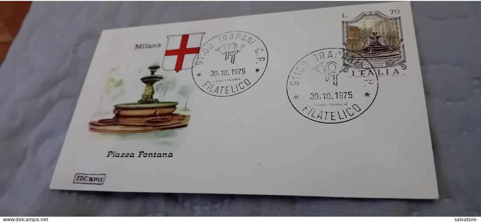 CARTOLINA  COMMEMORATIVA CON ANNULLI TRAPANI FILATELICO 1975 - Post