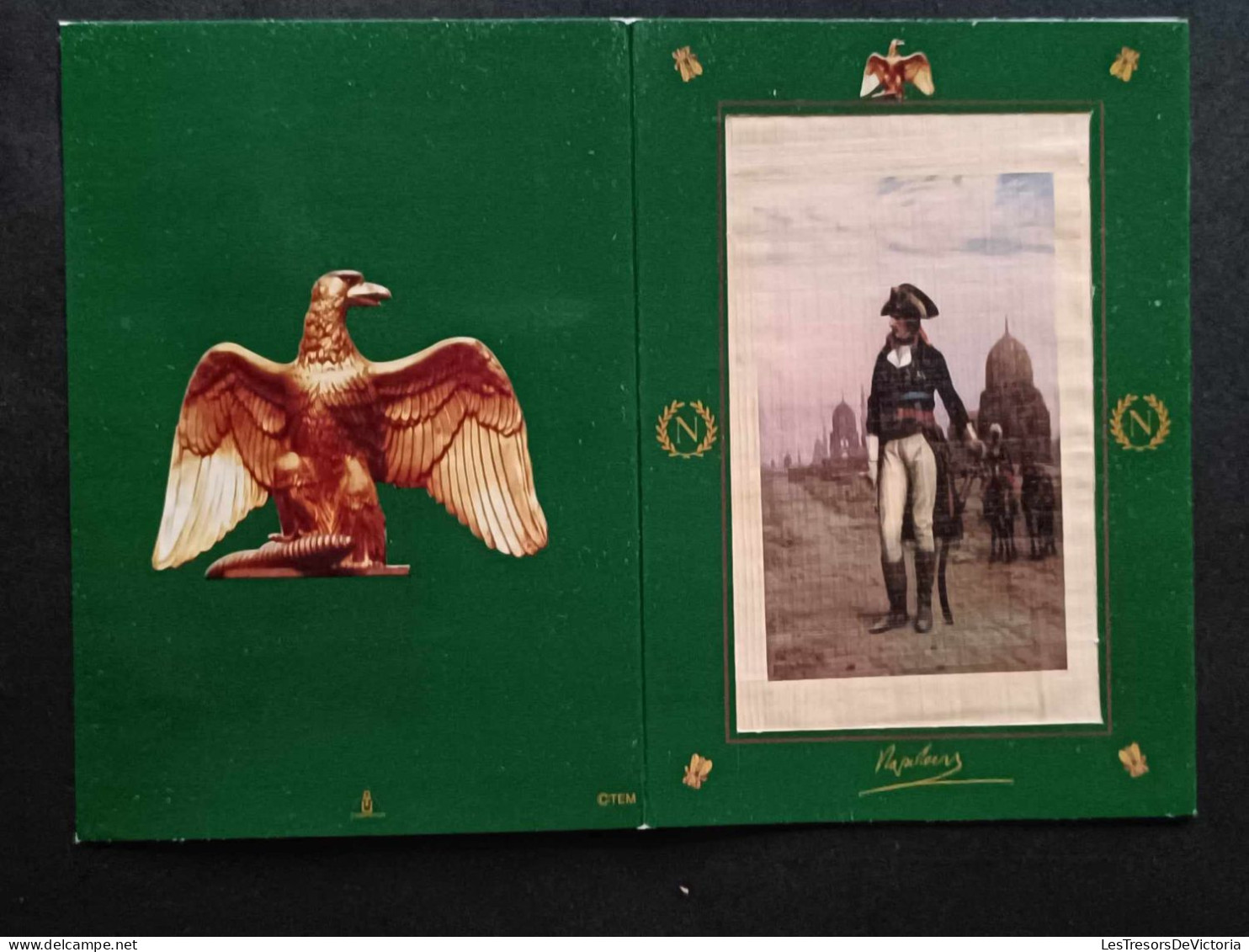 Carte Postale Semi Moderne - Napoléon - Double Carte - Impression Sur Parchemin - Personnages