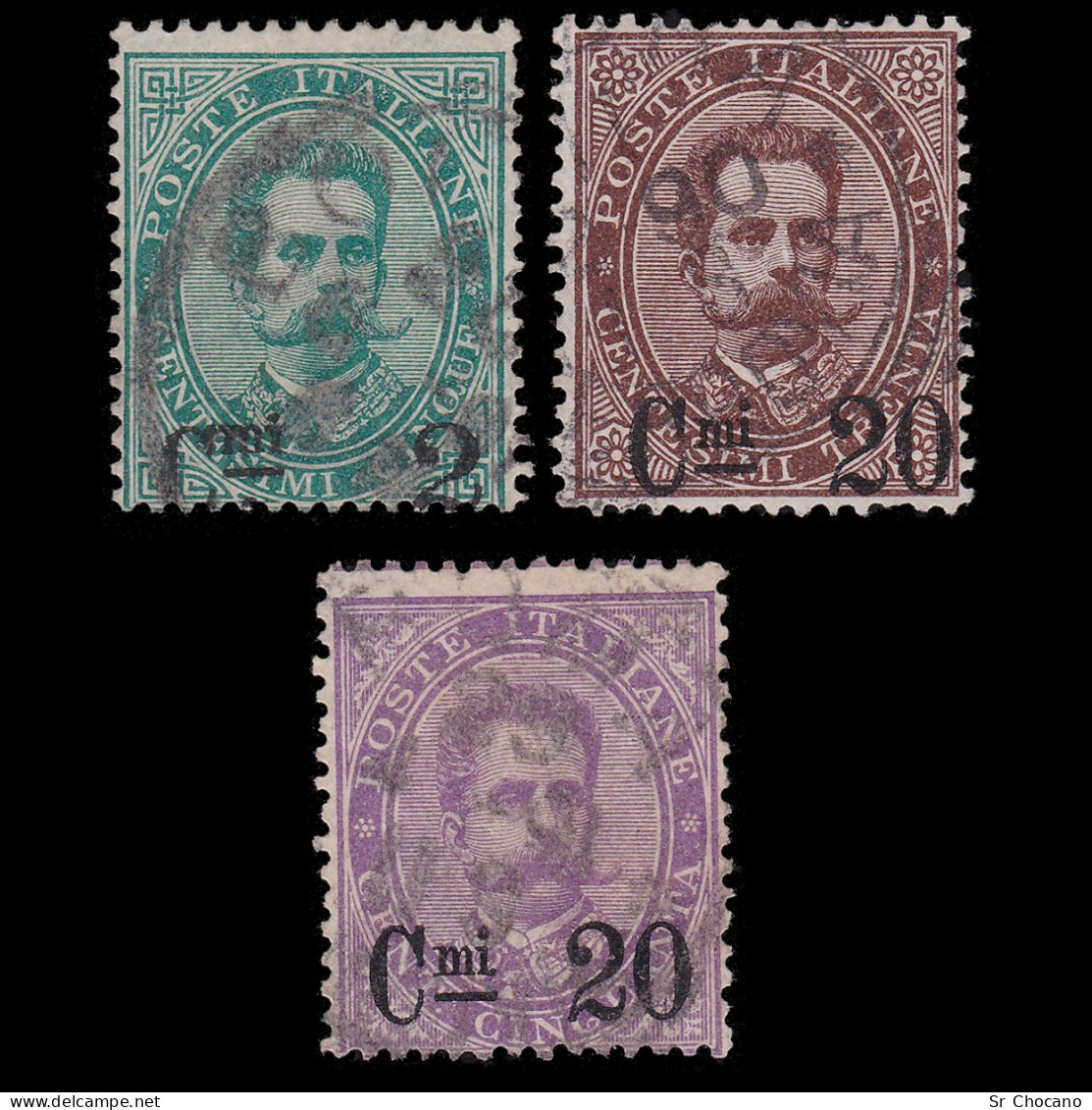 ITALY STAMPS.1890-91.K.HUMBERT I.NOS.YVERT 52-54.USED. - Usati