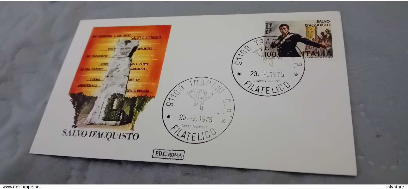 CARTOLINA  COMMEMORATIVA CON ANNULLI TRAPANI FILATELICO 1975 - Poste & Postini