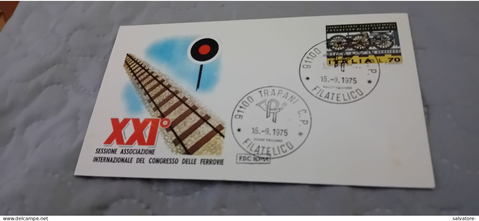 CARTOLINA  COMMEMORATIVA CON ANNULLI TRAPANI FILATELICO 1975 - Poste & Facteurs