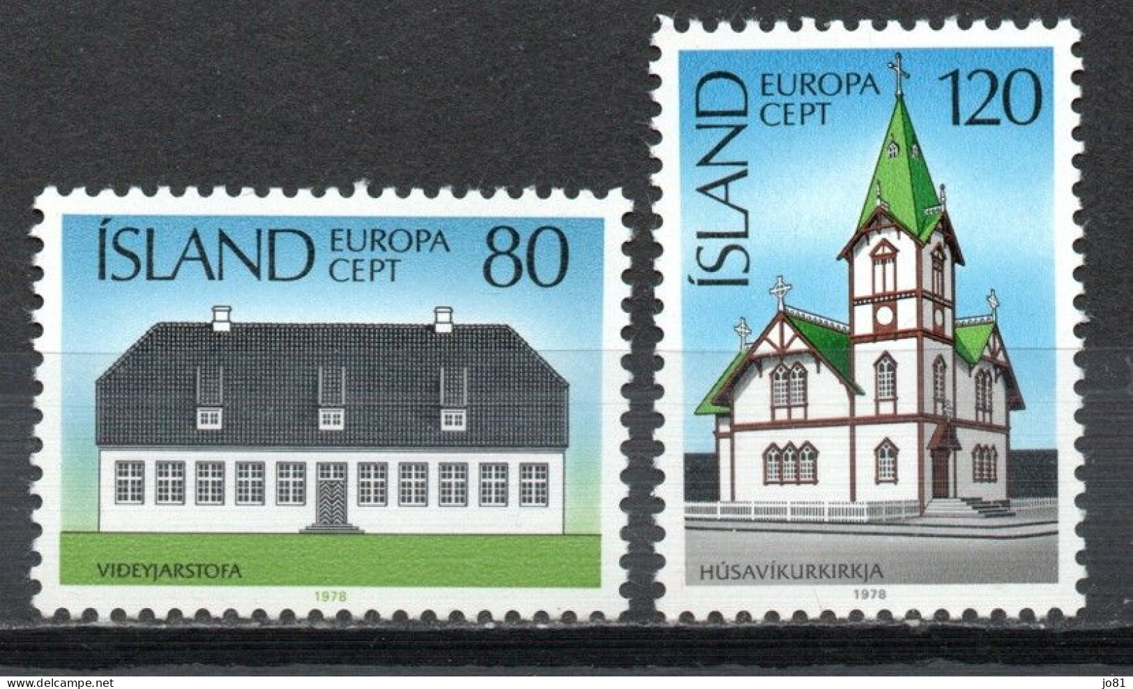 Islande YT 483-484 Neuf Sans Charnière XX MNH Europa 1978 - Ungebraucht