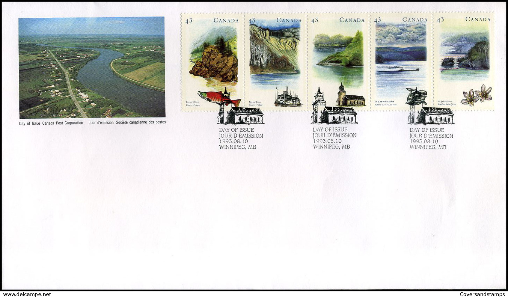 Canada - FDC -  Routes Of Settlement And Growth                     - 1991-2000