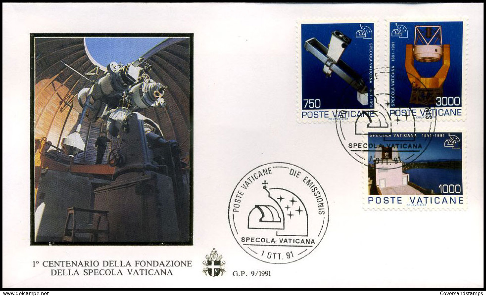 Vaticaan - FDC - 1° Centenario Della Fondazione Della Specola Vaticana       - FDC