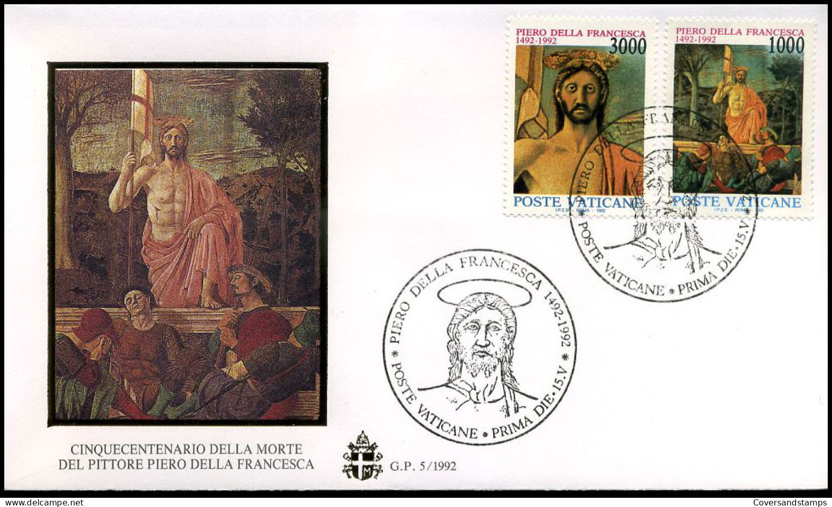Vaticaan - FDC - Cinquecentenario Della Morte Del Pittore Piero Della Francesca                 - FDC