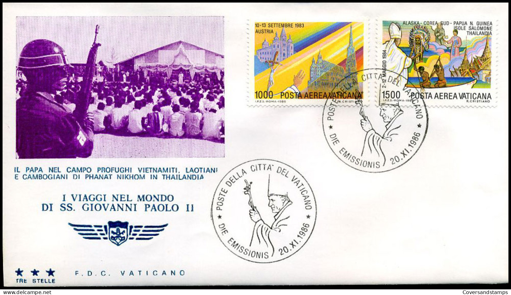 Vaticaan - FDC - I Viaggi Nel Mondo Di SS. Giovanni Paolo II                 - FDC