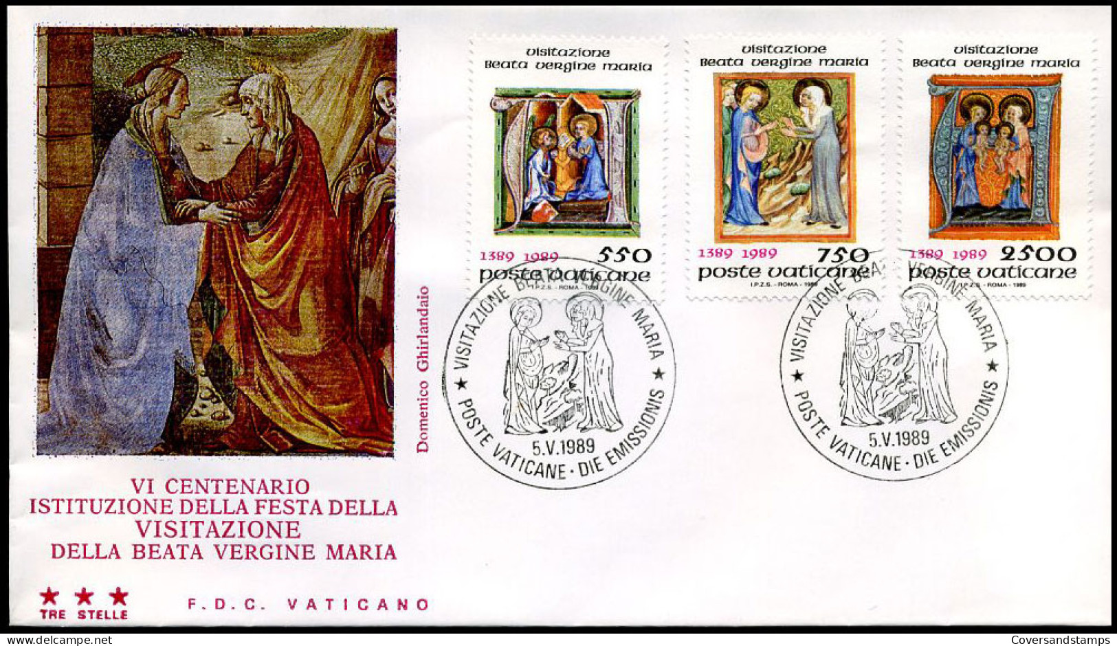 Vaticaan - FDC - VI Cent. Istituzione Della Festa Della Visitazione Della Beata Vergine Maria             - FDC