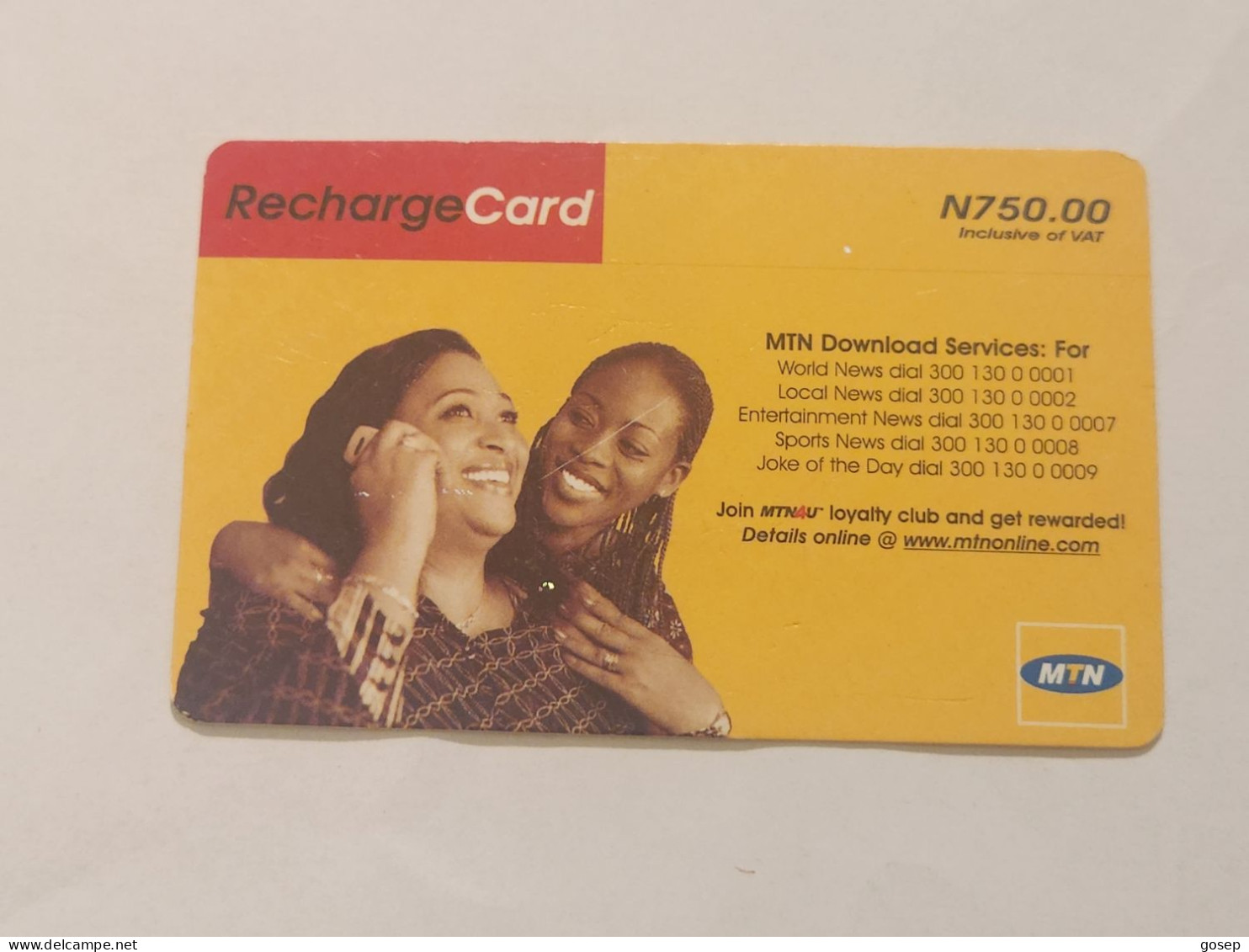 NIGERIA(NG-MTN-REF-0015)-Mother And Daughter-(39)-(0846-5649-0519)-(N750.00)-used Card - Nigeria