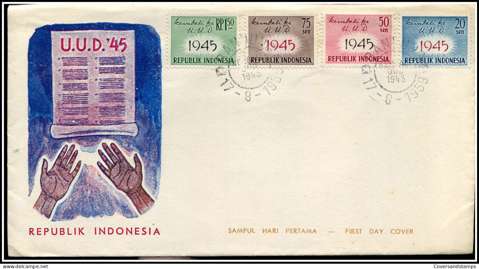 Indonesië - FDC - U.U.D. '45                                    - Indonesia