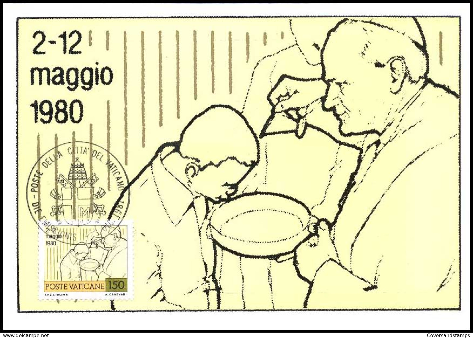 Vaticaan - MK - Joannes Paulus II : 2-12 Maggio 1980                          - Cartes-Maximum (CM)