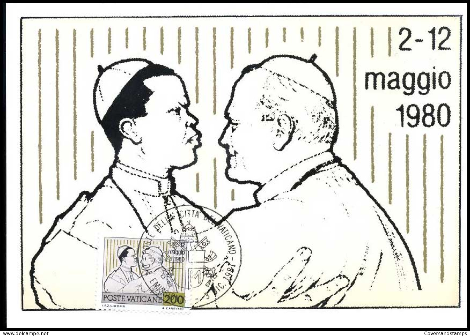 Vaticaan - MK - Joannes Paulus II : 2-12 Maggio 1980                          - Maximum Cards