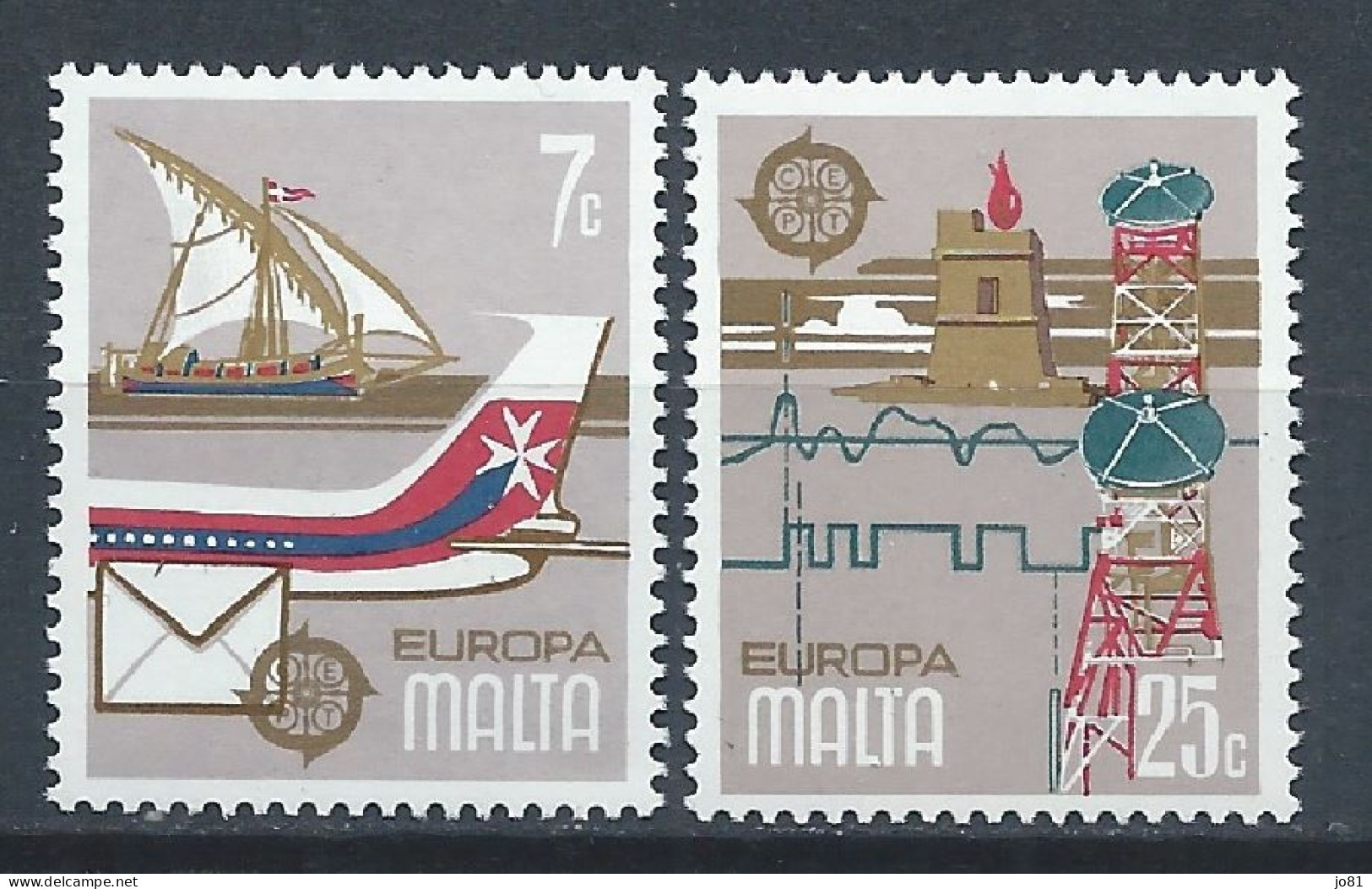 Malte YT 583-584 Neuf Sans Charnière XX MNH Europa 1979 - Malte