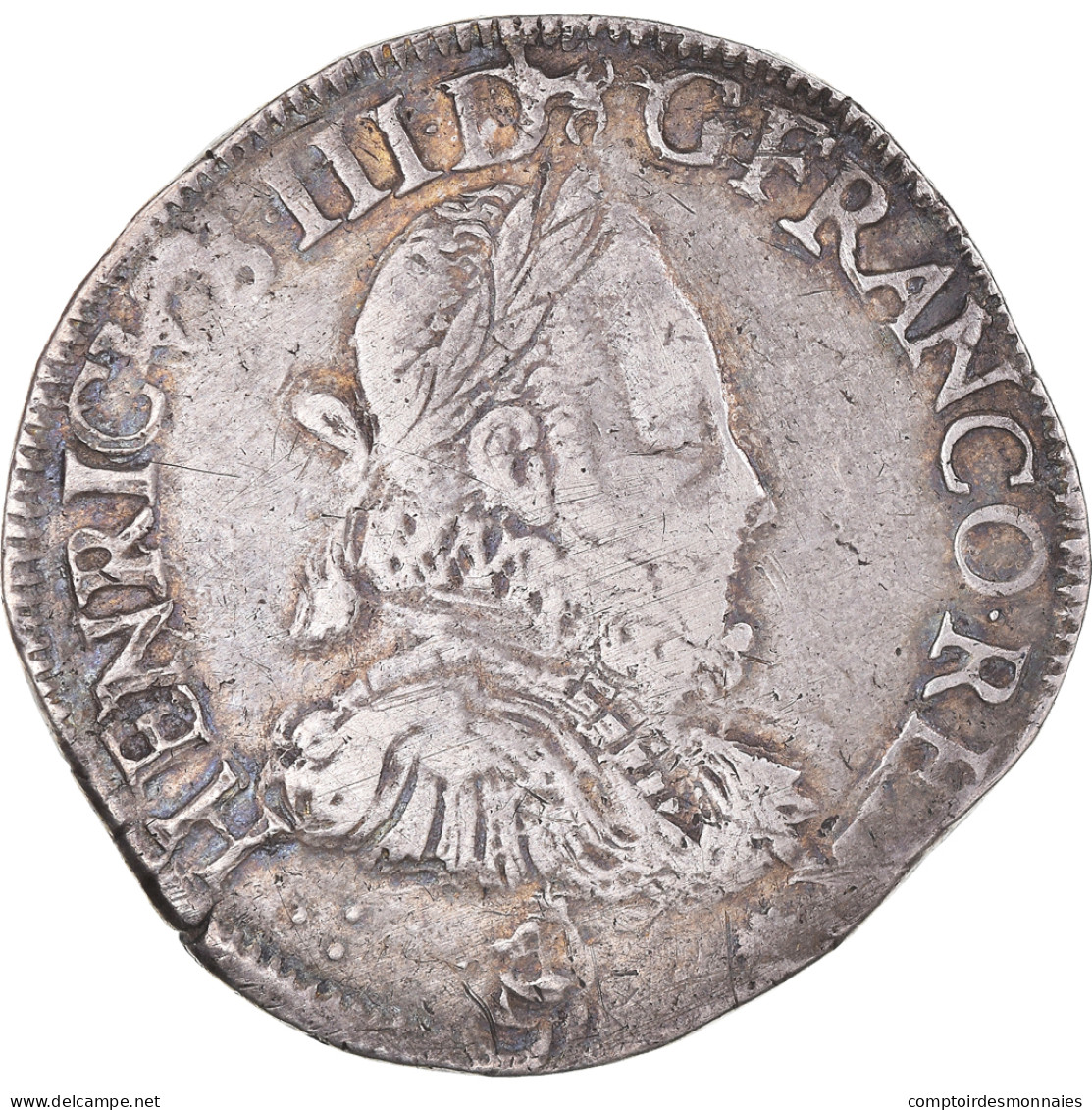 Monnaie, France, Henri III, Teston, 1575, Bordeaux, TB+, Argent, Sombart:4646 - 1574-1589 Henry III