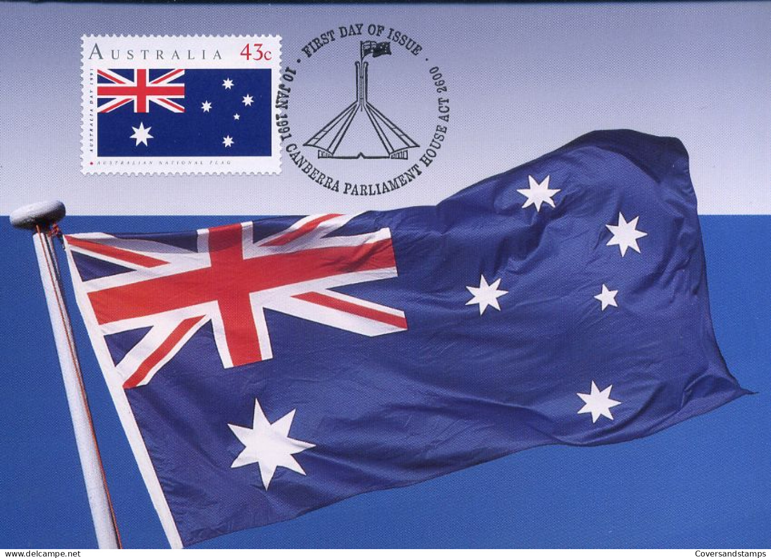 Australië  - MK - Australian National Flag                         - Maximumkaarten