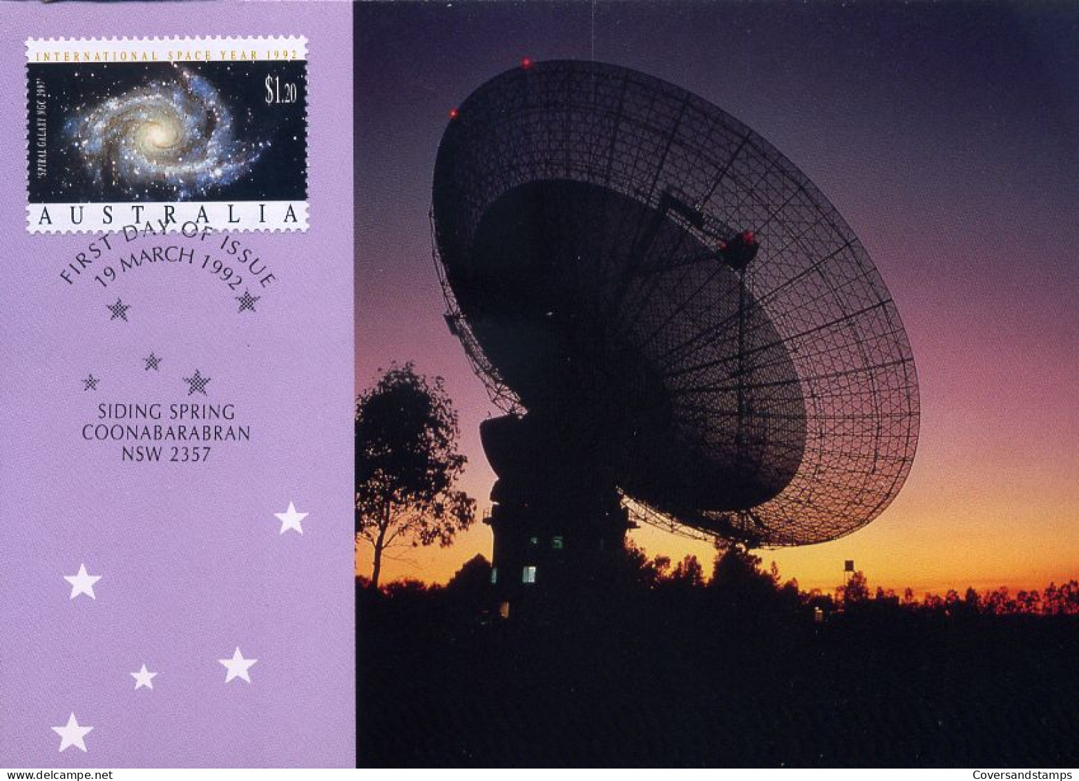 Australië  - MK - International Space Year                       - Maximumkarten (MC)