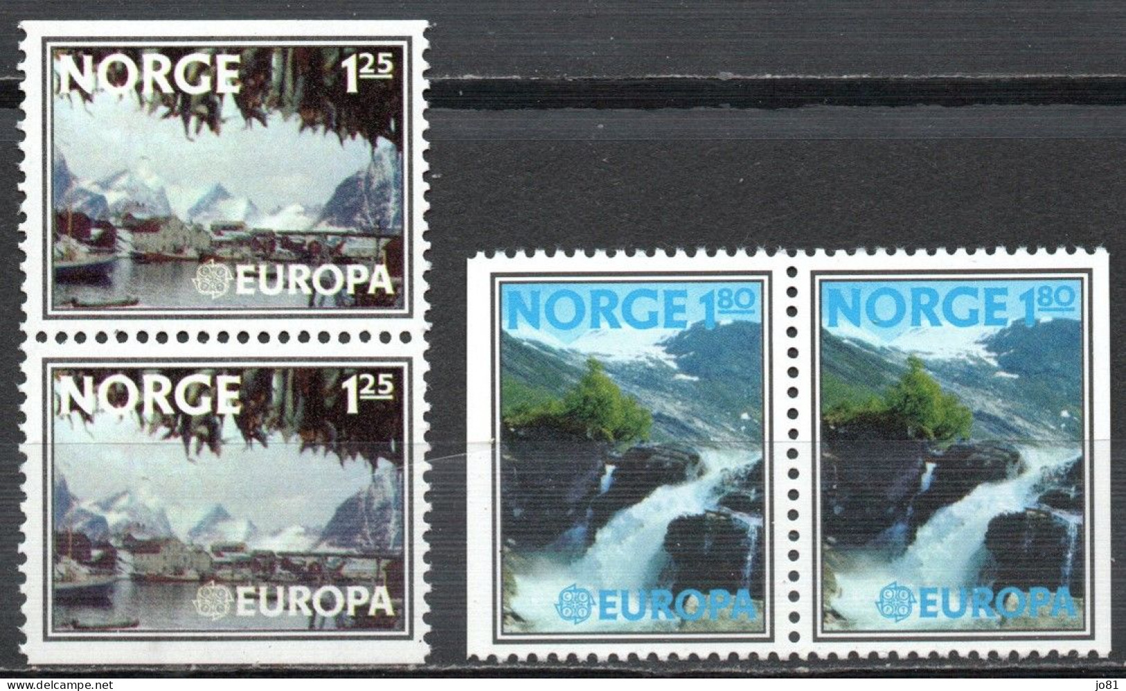 Norvège YT 698a + 699a Neuf Sans Charnière XX MNH Europa 1977 - Neufs