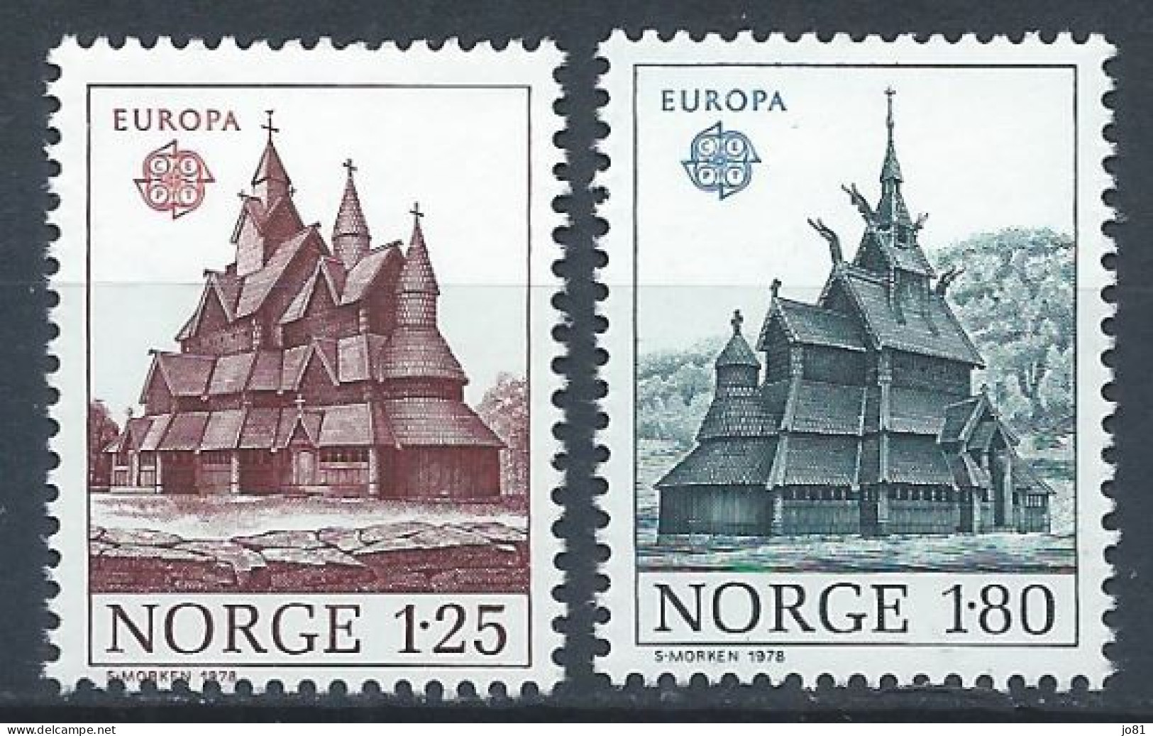 Norvège YT 725-726 Neuf Sans Charnière XX MNH Europa 1978 - Ungebraucht