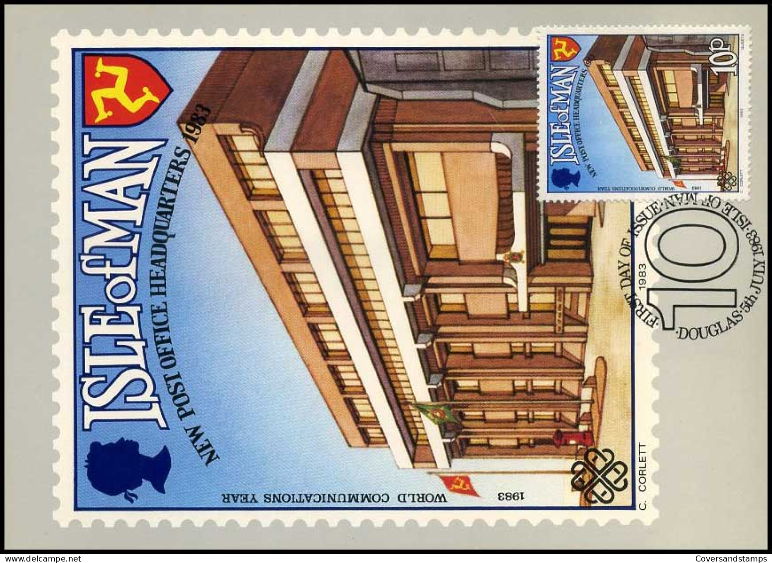 Isle Of Man - MK - New Post Office Headquarters 1983                         - Isla De Man