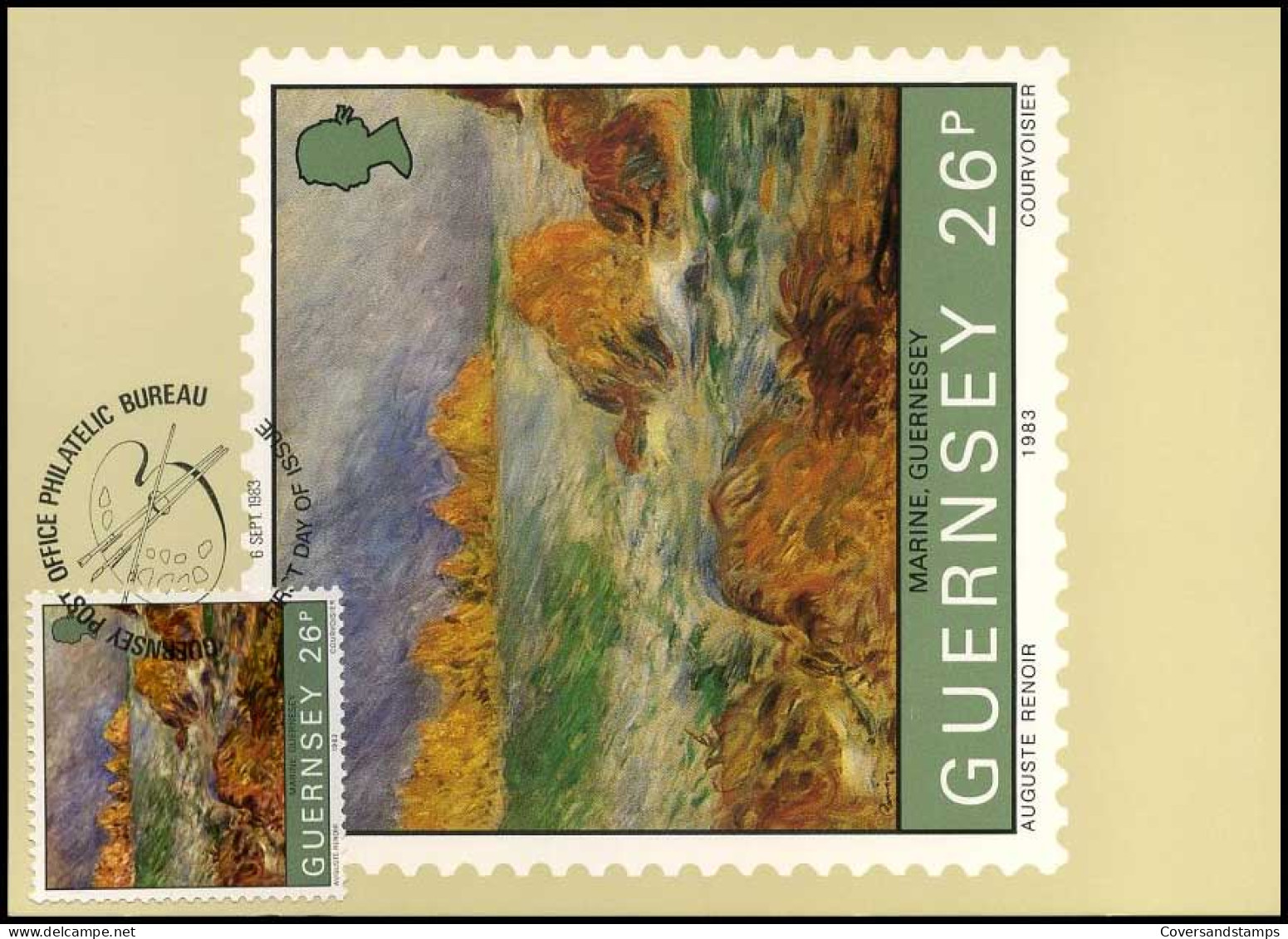 Guernsey - MK - Centenary Of Renoir's Visit To  Guernsey                        - Guernesey