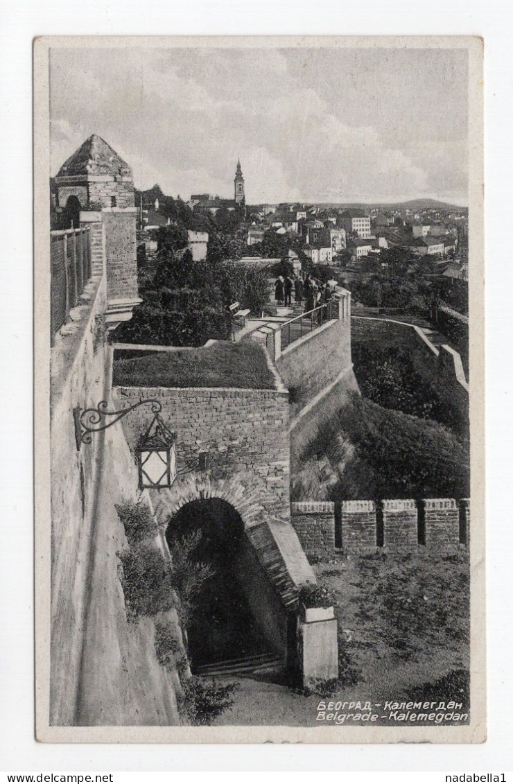 1933. KINGDOM OF YUGOSLAVIA,SERBIA,BELGRADE,KALEMEGDAN,POSTCARD,USED TO PRISTINA - Yugoslavia