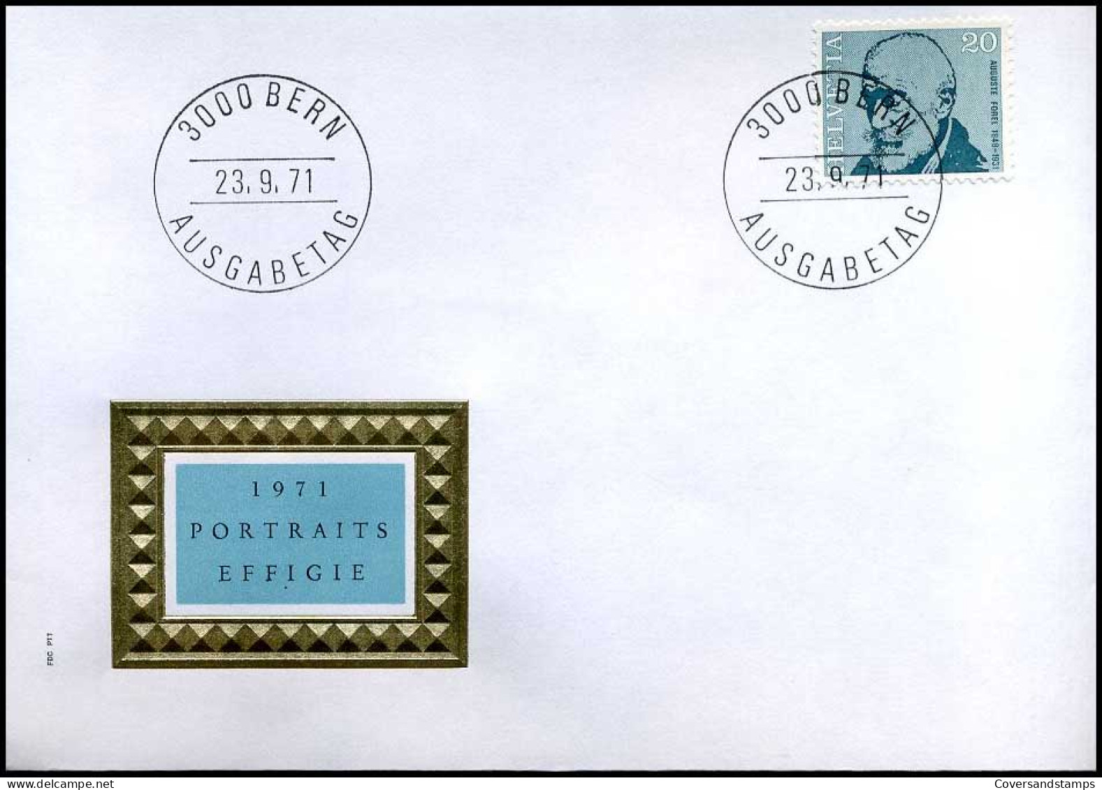 Zwitserland - FDC - 1971 Portraits                            - FDC