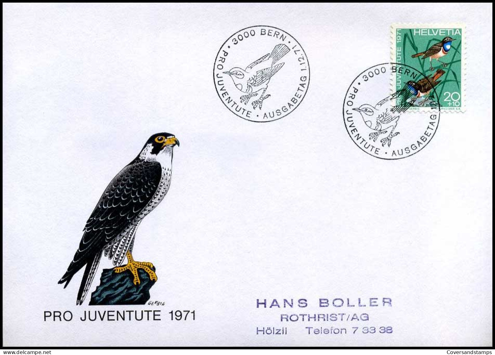 Zwitserland - FDC - Pro Juventute 1971                            - FDC