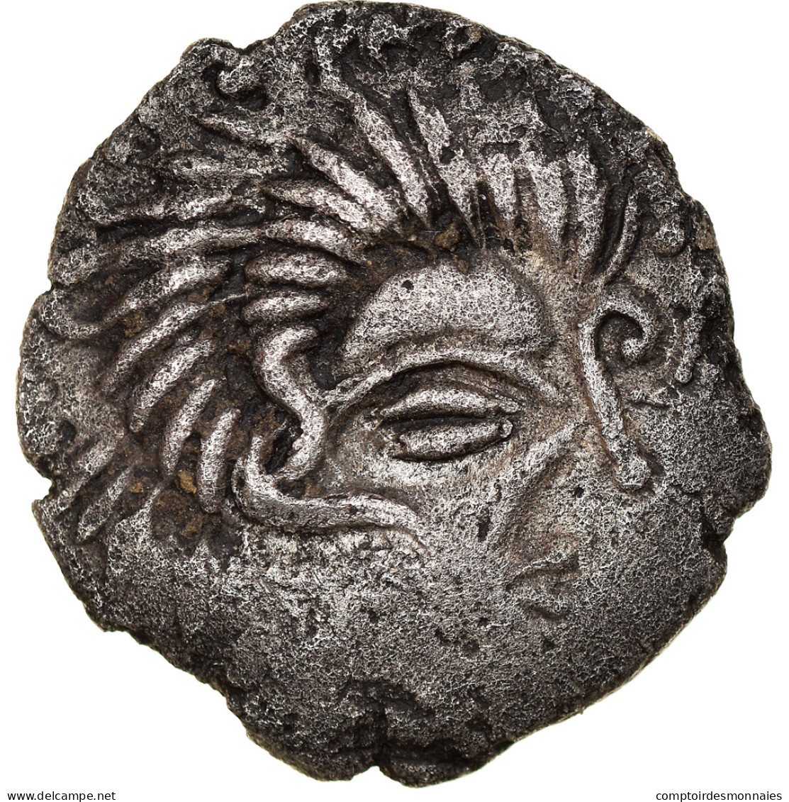 Monnaie, Coriosolites, Statère, 80-50 BC, TB+, Billon, Delestrée:2333 - Keltische Münzen