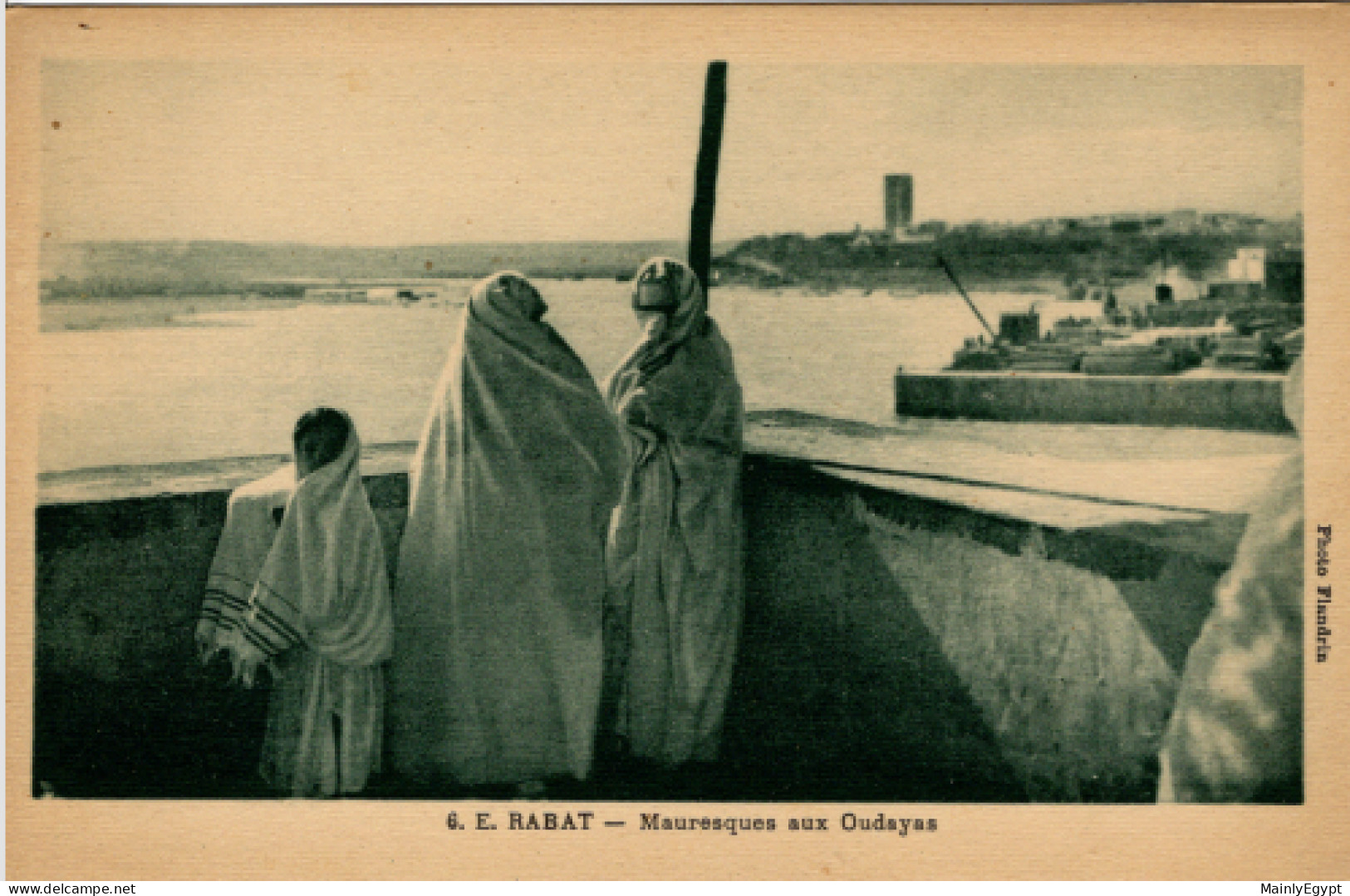 MOROCCO:  Postcard: Rabat, Ladies Talking At Harbour- PC20 - Rabat