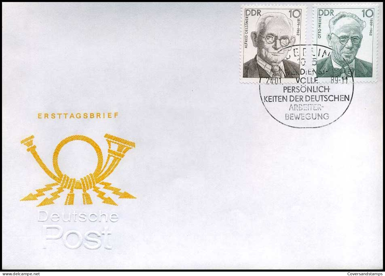DDR - FDC - Alfred Oelssner - Otto Meier                       - Other & Unclassified