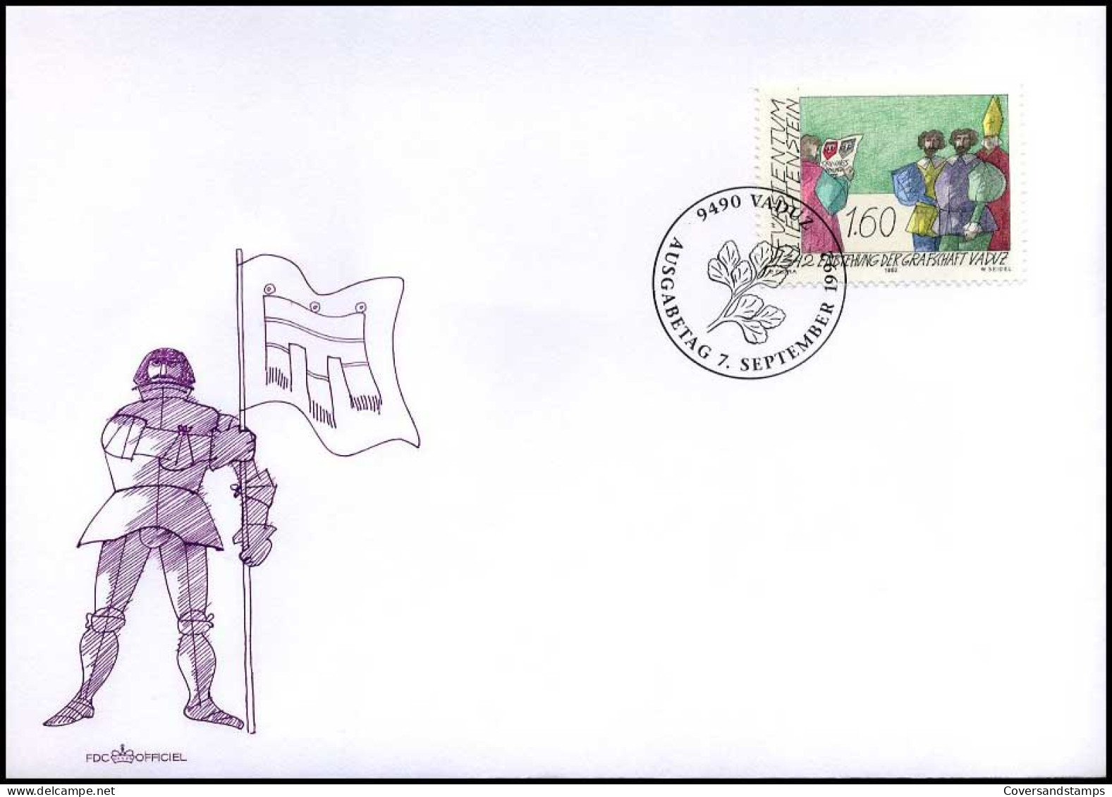 Liechtenstein - FDC - Enstehung Der Grafschaft Vaduz                              - FDC