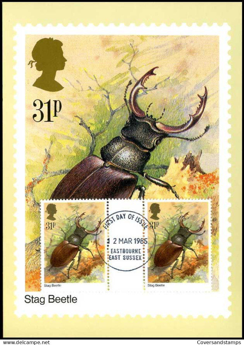 Groot-Brittannië -  MK  -  Stag Beetle                                  - Carte Massime