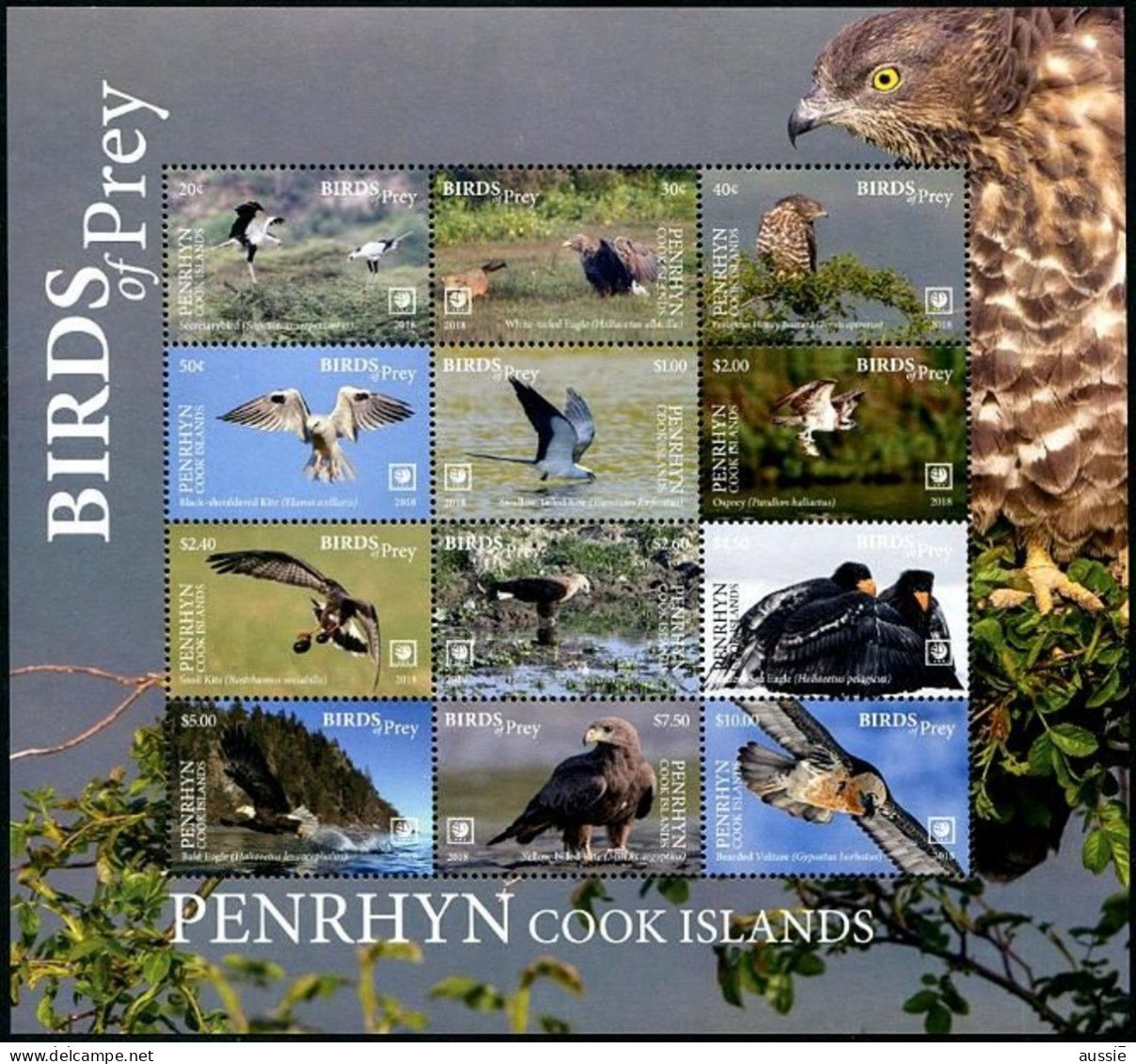 Penrhyn 2018 Bloc *** MNH Faune Oiseaux Birds Vogels - Penrhyn