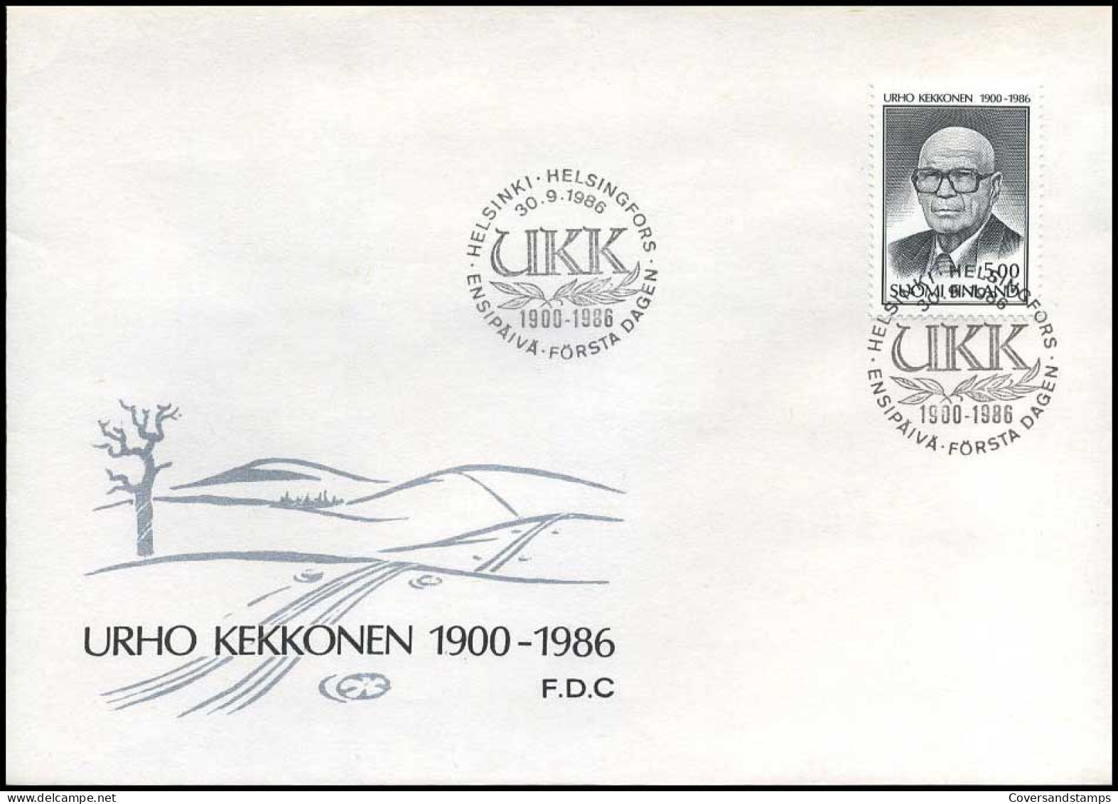 Finland  -  FDC  -  Urho Kekkonen                                         - FDC
