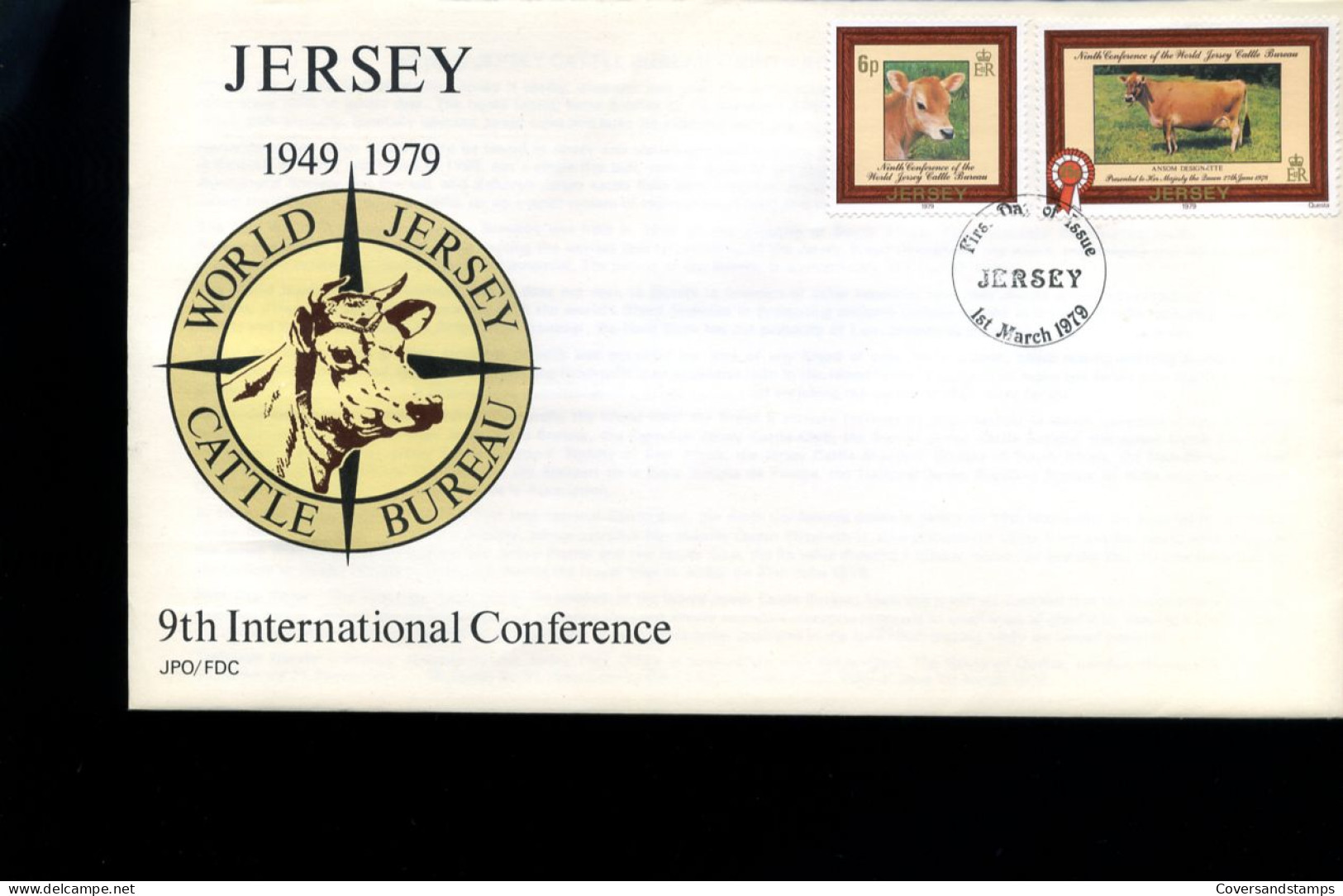 Jersey  -  FDC  -  Cattle Bureau                              - Jersey