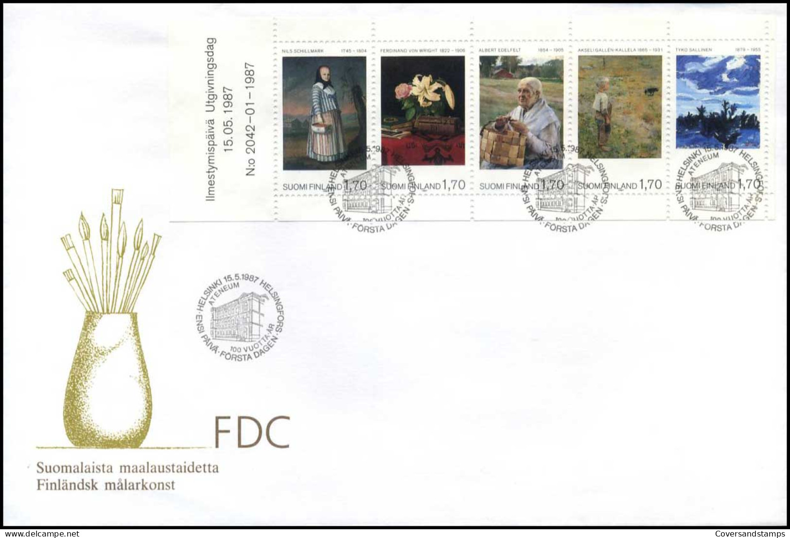 Finland  -  FDC  -  Schilderwerken                                     - FDC