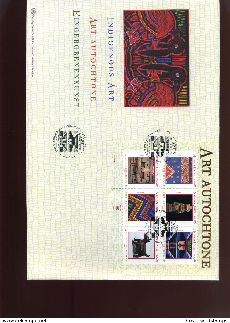 UNO  -  FDC  -  Art Autochtone                                  - FDC