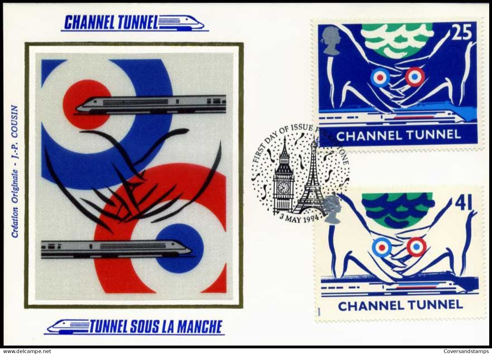 Groot-Brittannië - MK - Channeltunnel                                          - Maximumkaarten