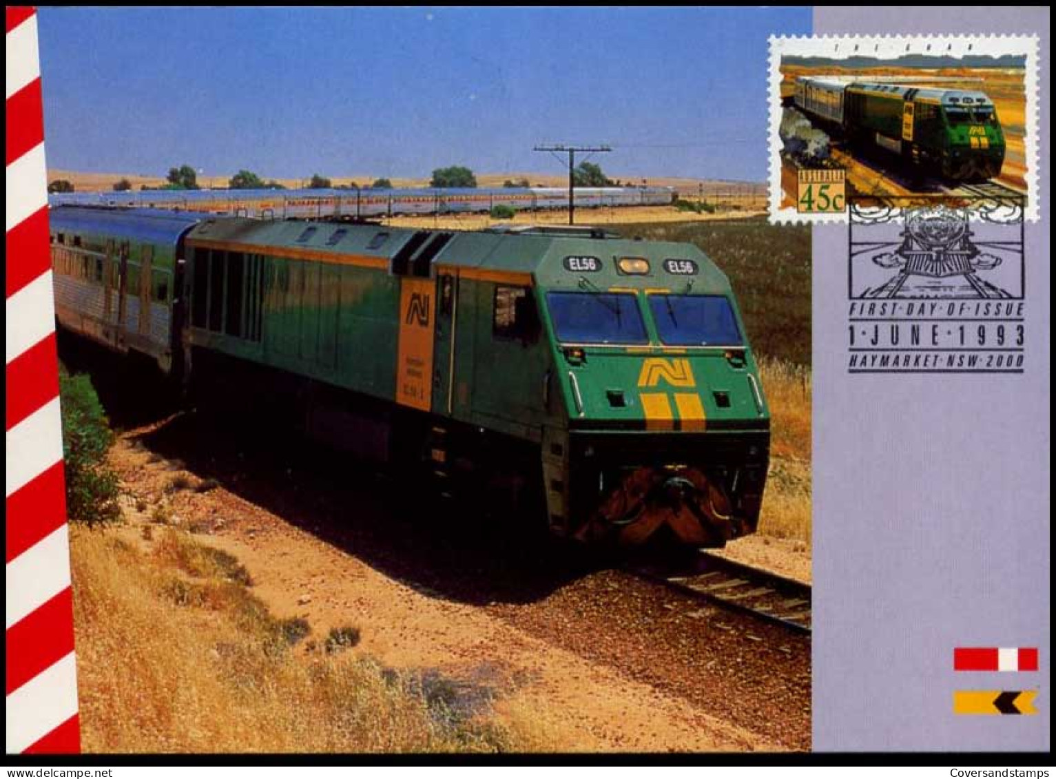 Australië  - MK - Trains                                           - Cartes-Maximum (CM)