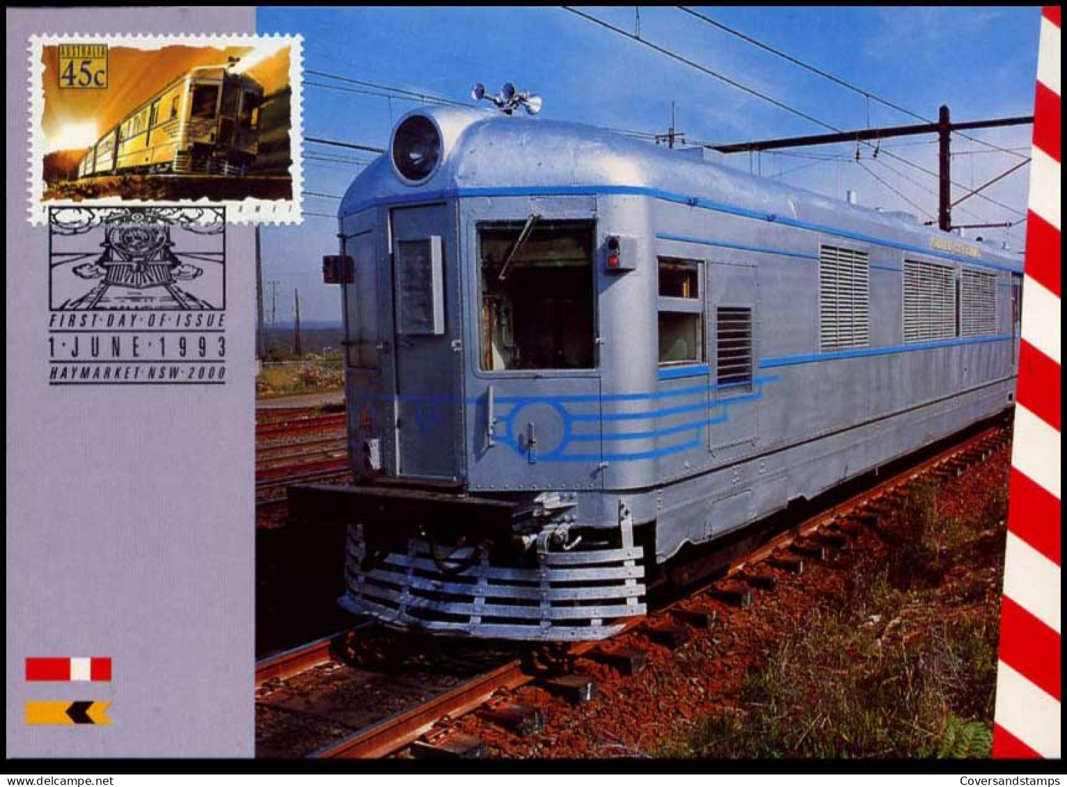 Australië  - MK - Trains                                           - Maximumkaarten