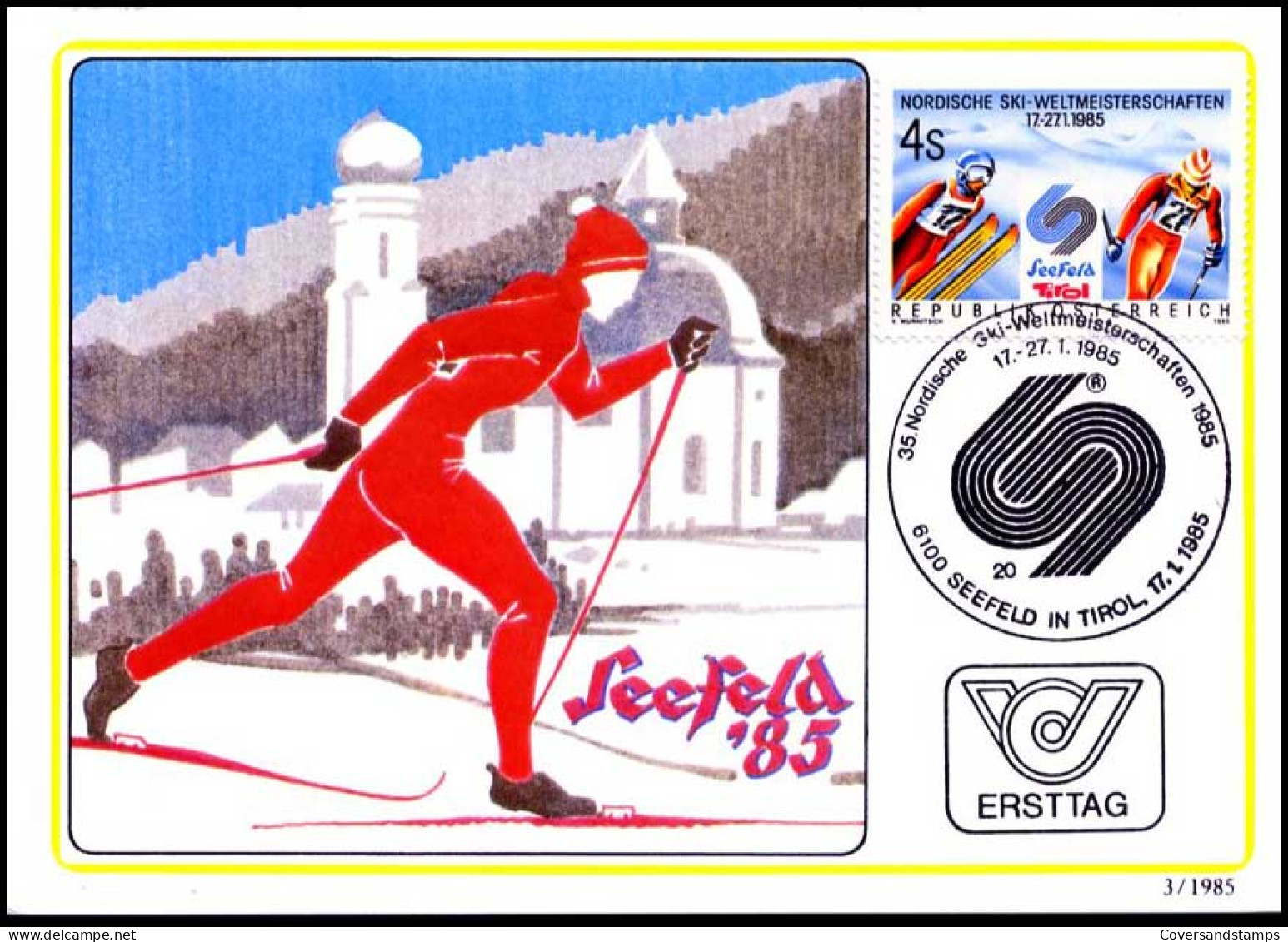 Oostenrijk - MK - Nordische Ski-weltmeisterschaften                                           - Maximumkaarten