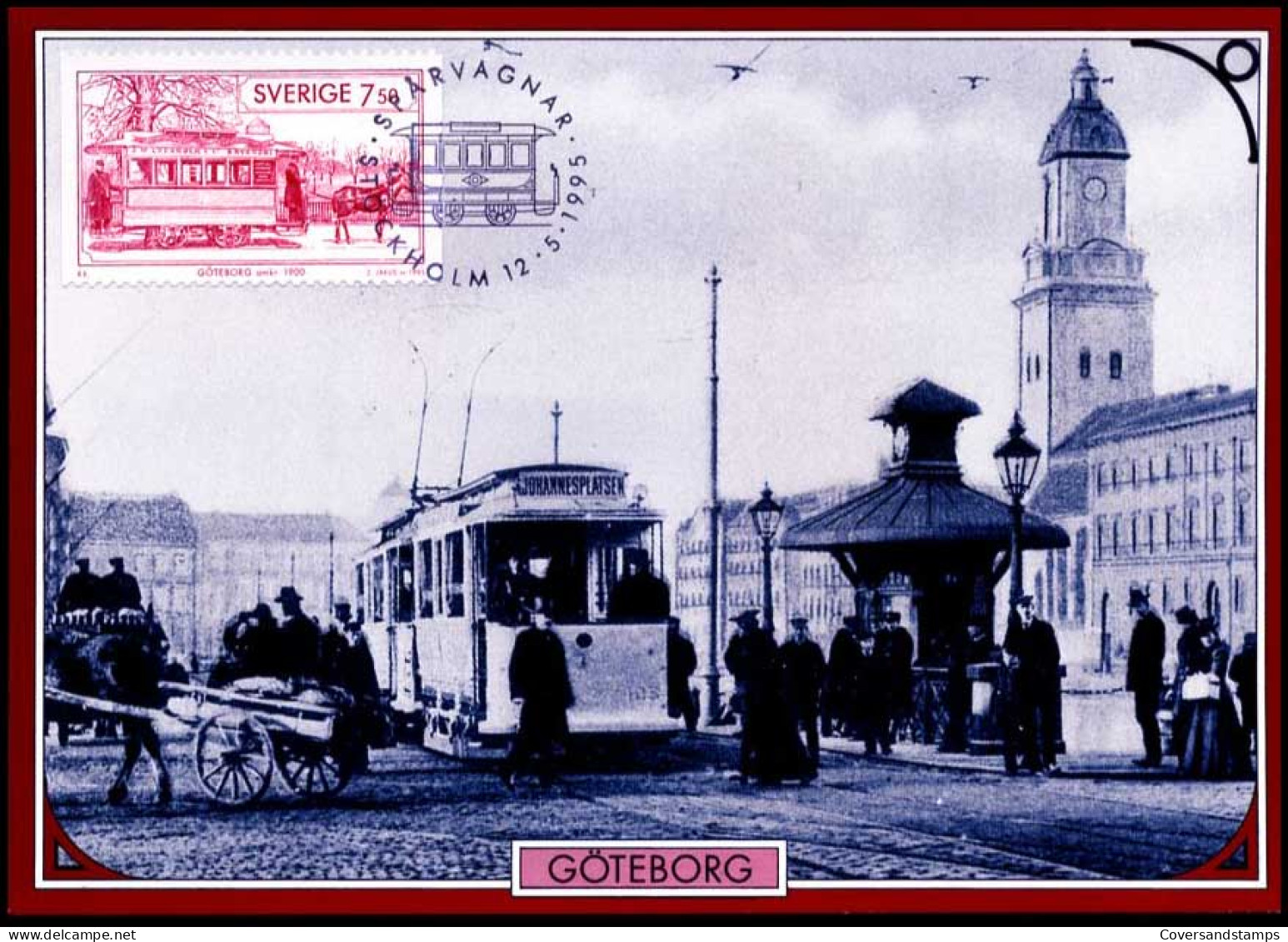 Zweden - MK - Trams                                          - Maximum Cards & Covers