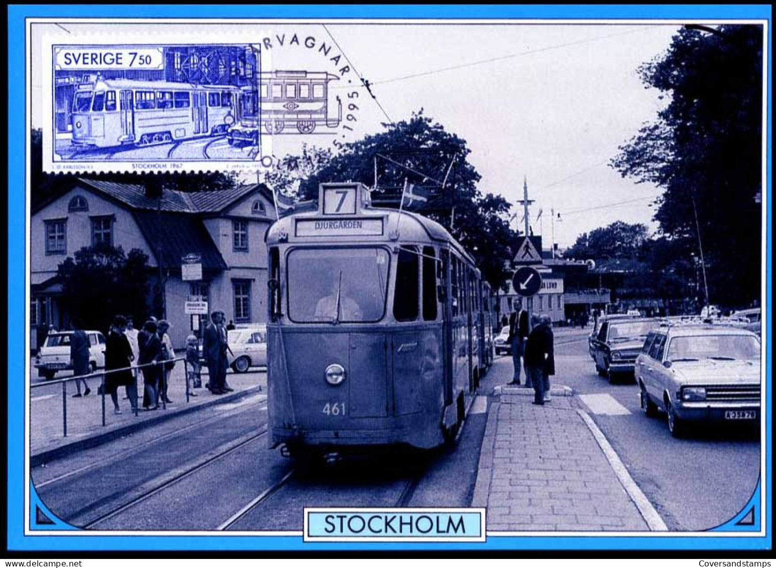 Zweden - MK - Trams                                          - Maximumkaarten (CM)