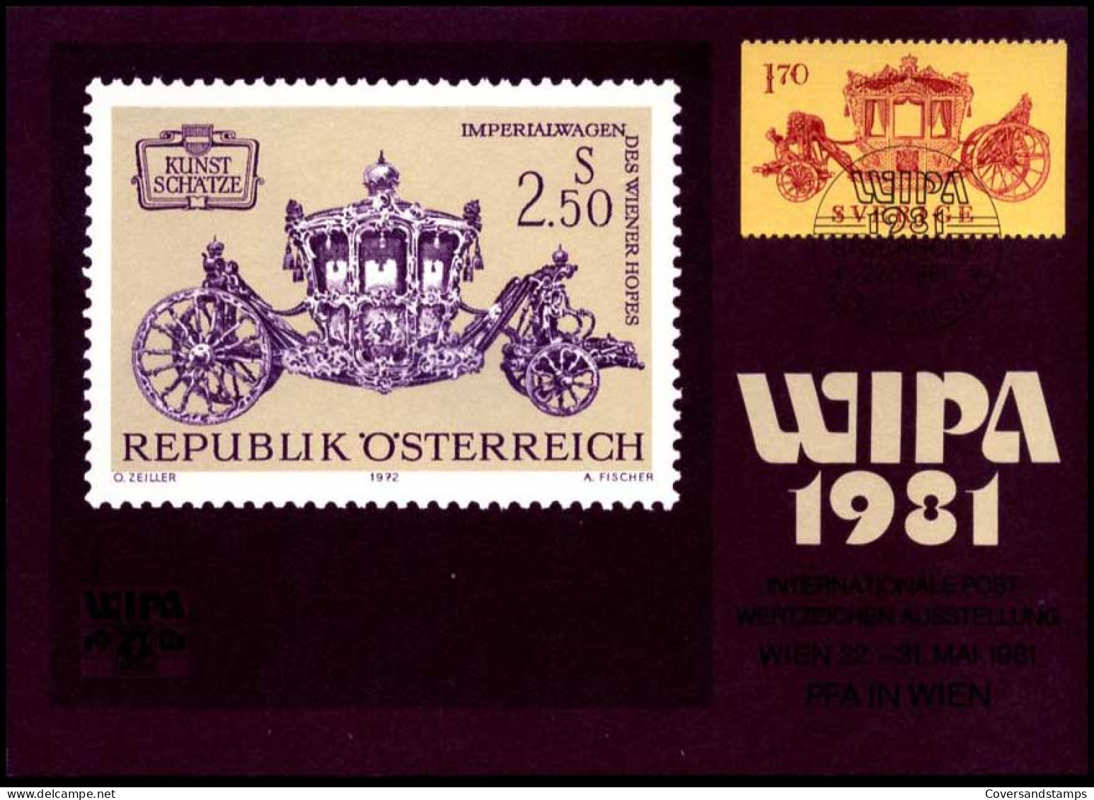 Oostenrijk - MK - WIPA 1981                                         - Maximumkaarten