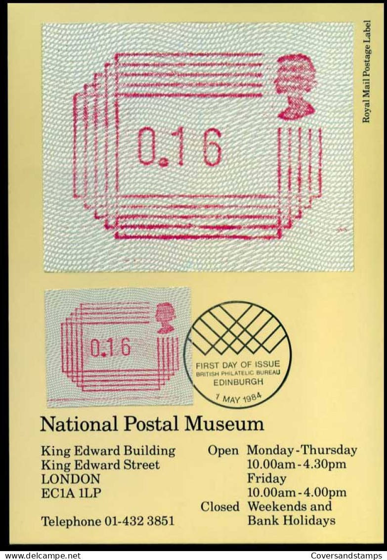 Groot-Brittannië - MK - National Postal Museum                                    - Maximumkarten (MC)