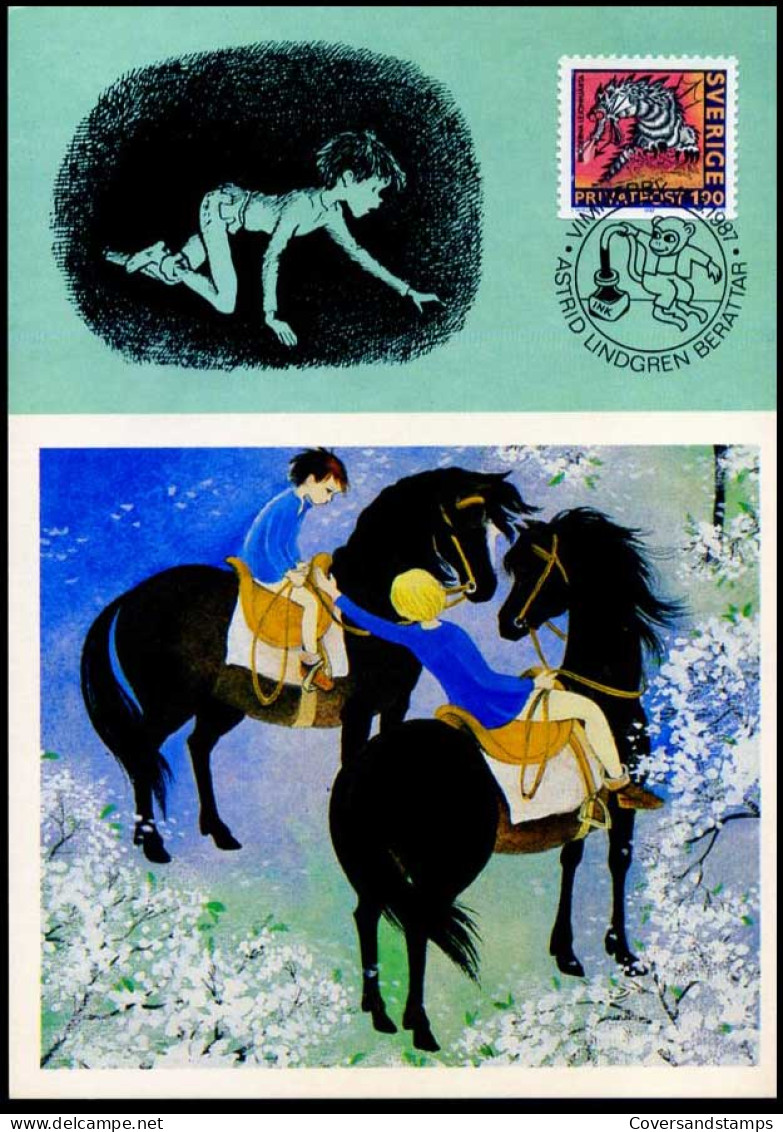 Zweden - MK - The Brothers Lionhart, By Astrid Lindgren                                   - Cartes-maximum (CM)