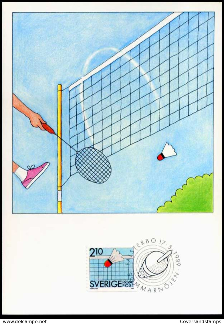 Zweden - MK - Badminton                                   - Maximum Cards & Covers